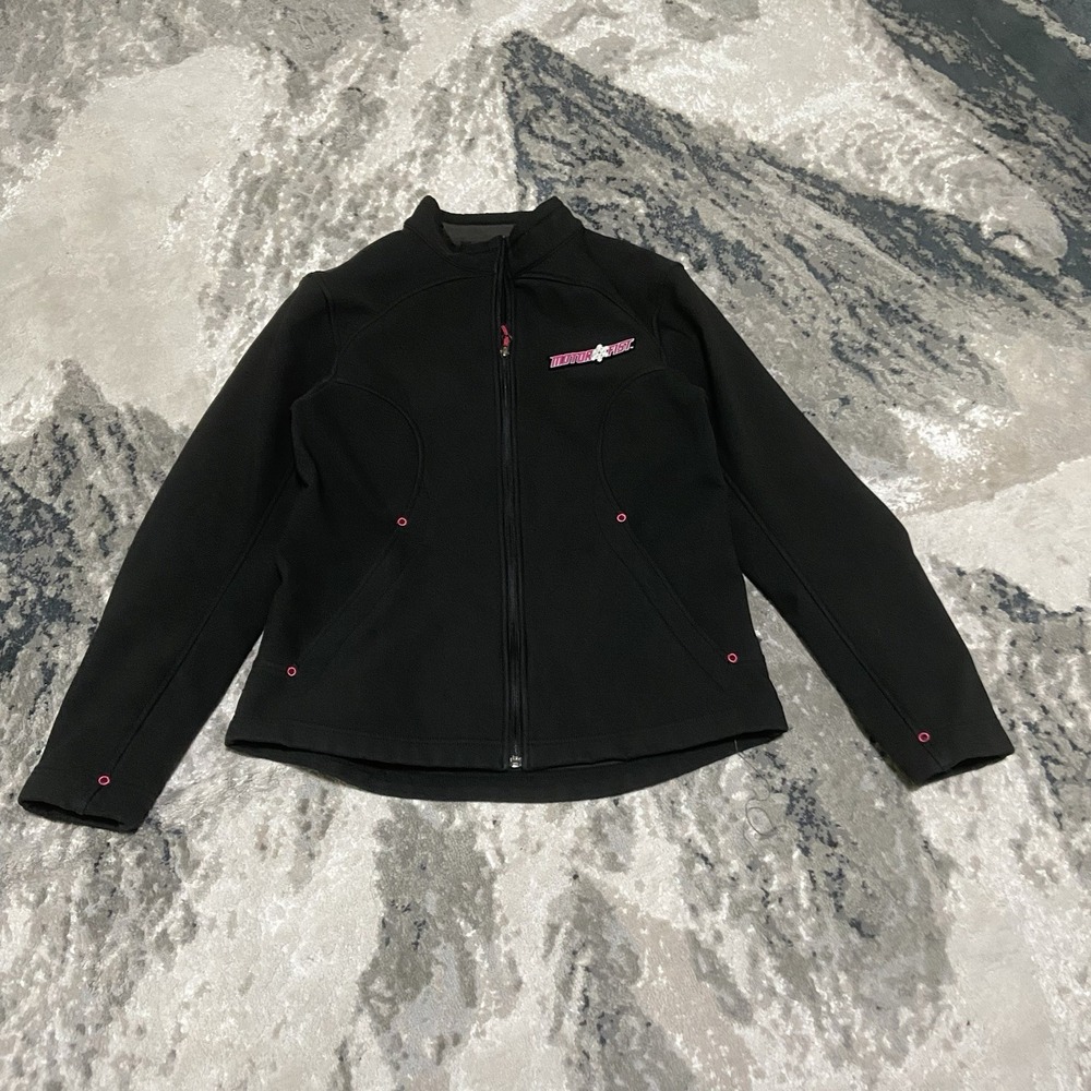 Motorfist Jacket‎ Women's L Black Pink Retro Moto Cyberpunk Shell Snowmobile